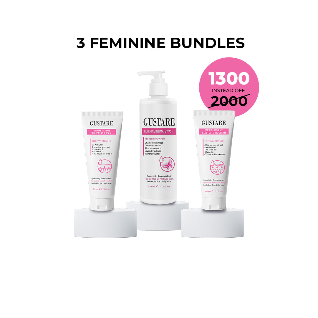 3 FEMININE CARE BUNDELS