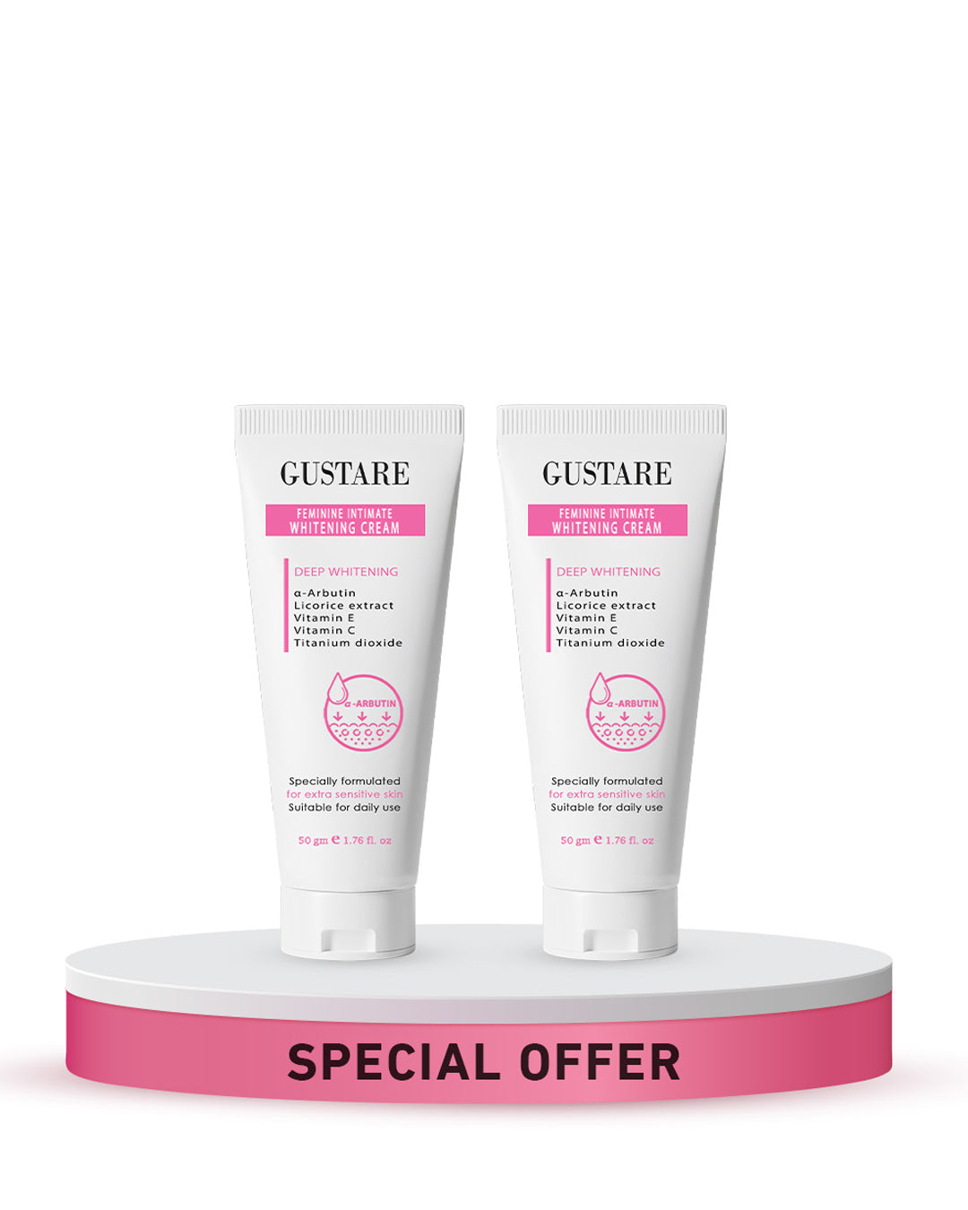 FEMININE WHITENING Duo ٢ كريم تفتيح للمناطق الحساسة